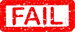 Red Fail Stamp